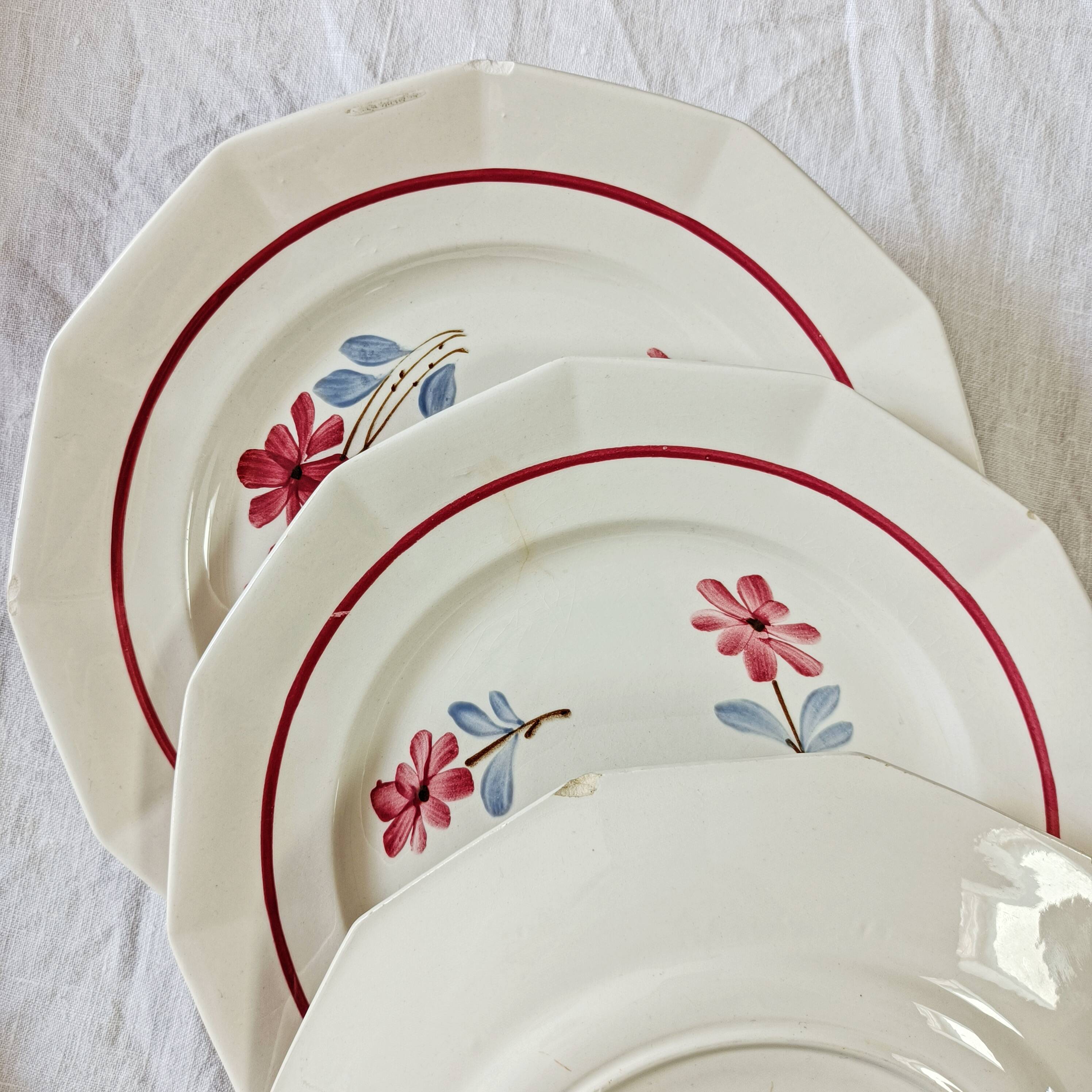 6 flat plates St-Amand Ceranord
