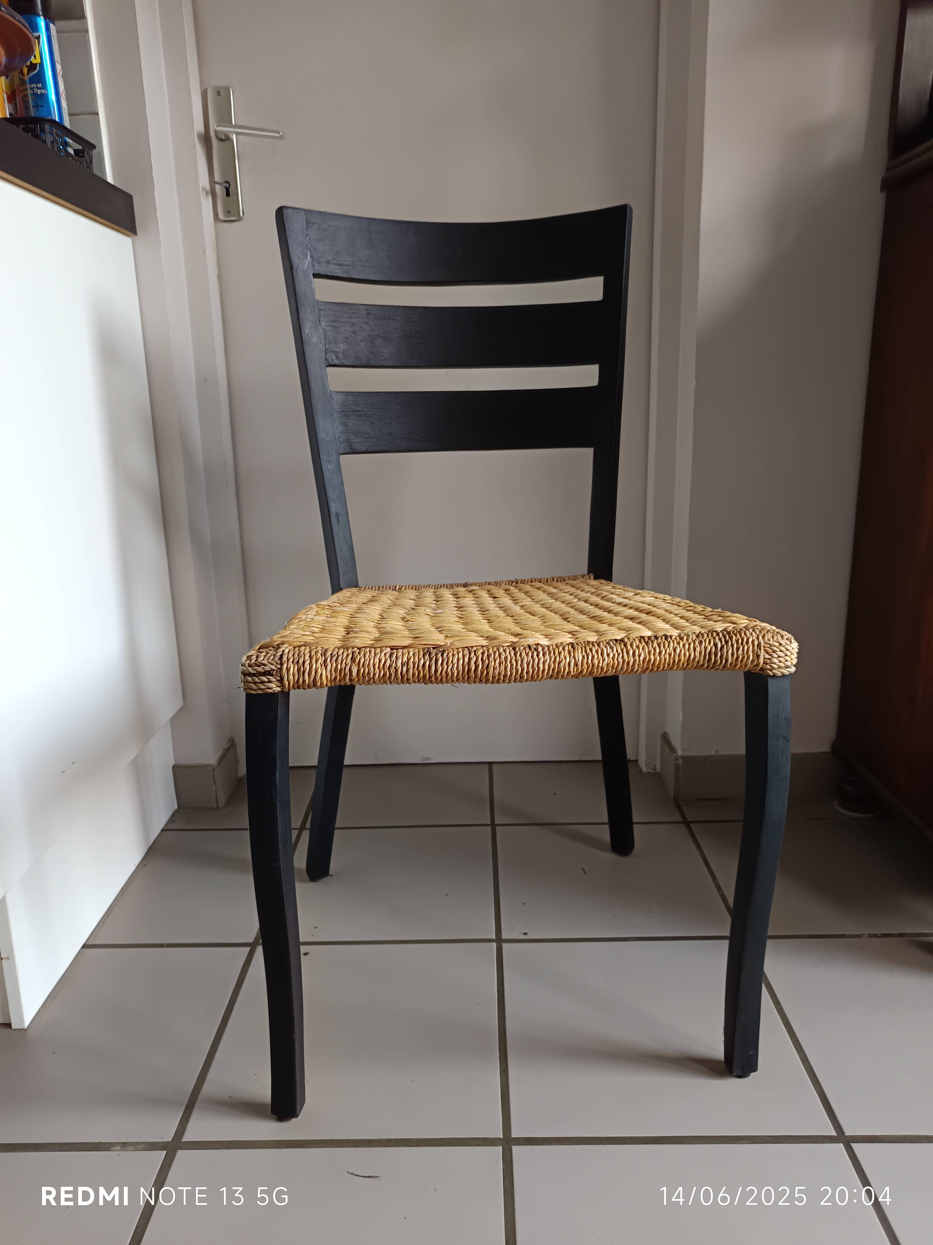 Italian designer rope chair in the Spinetto/Gio Ponti style