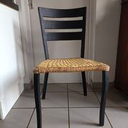 Italian designer rope chair in the Spinetto/Gio Ponti style