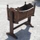 Antique cradle planter