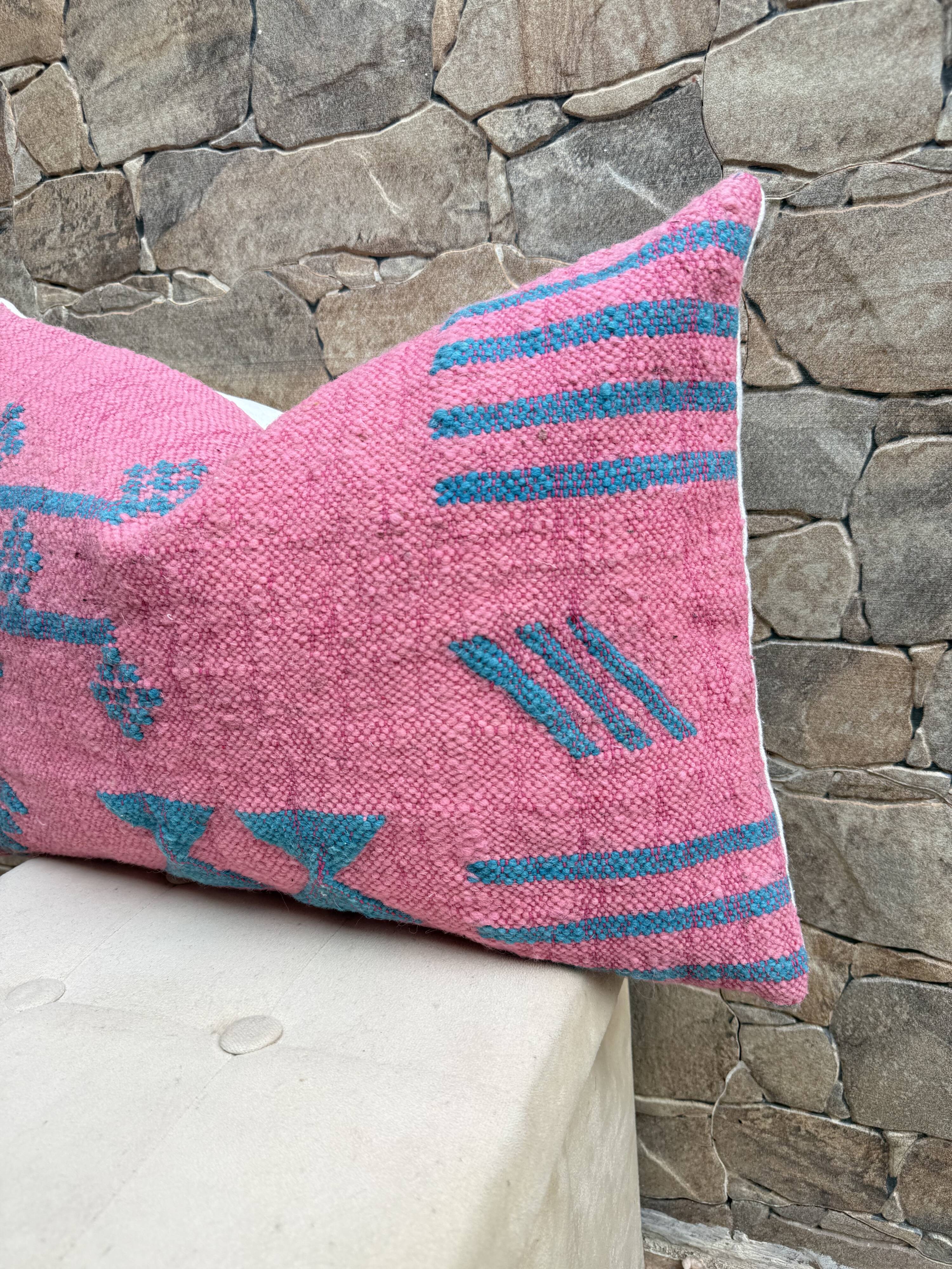 Moroccan pillowcase, Berber cushion cover, woven pillowcase