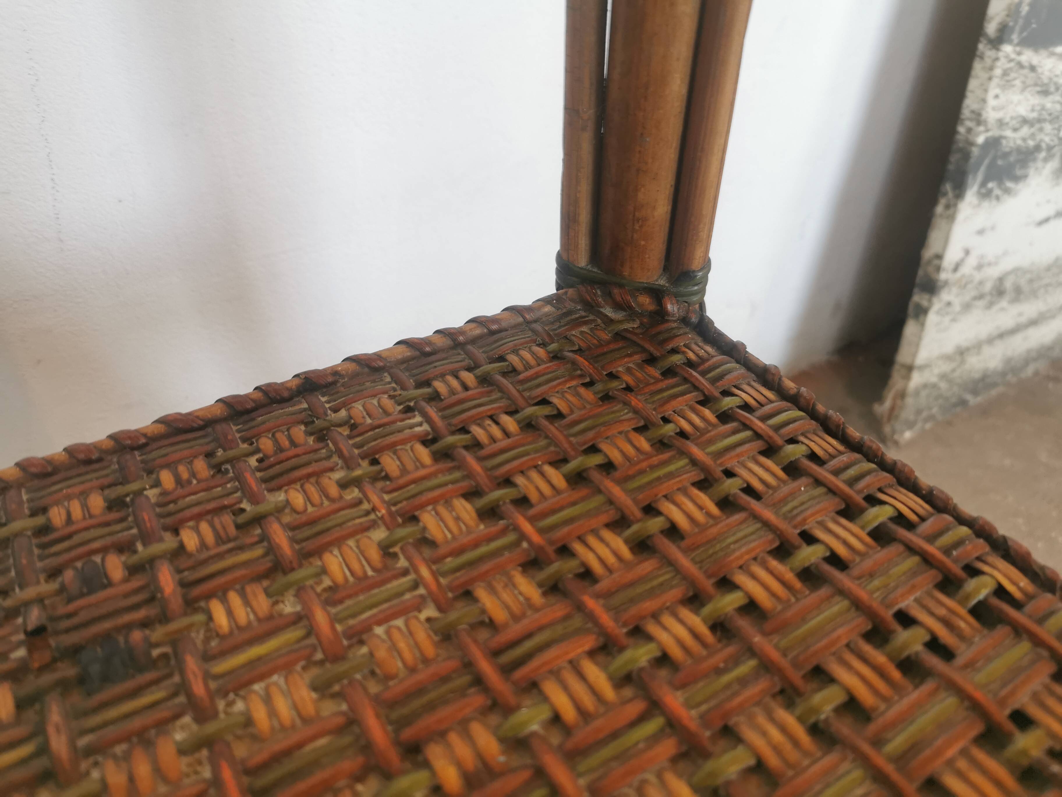 Perret and Vibert rattan serving trolley