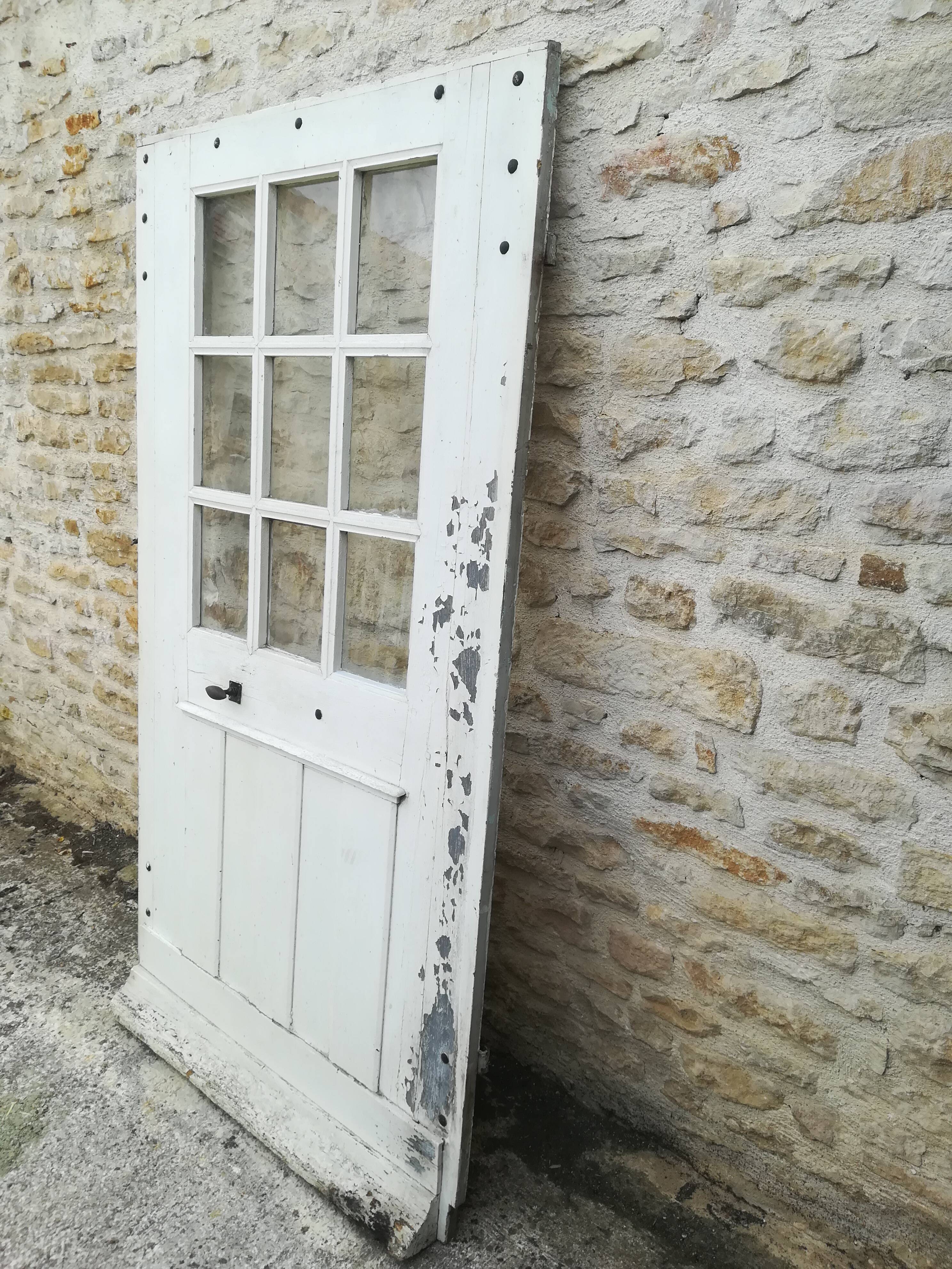 Door of entere in chene