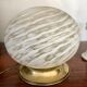 Lampe laiton et verre de Murano vintage