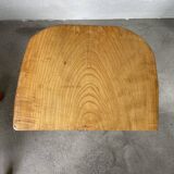 Set of 3 oak tripod stools