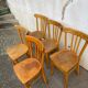 Set of 5 vintage bistro chairs