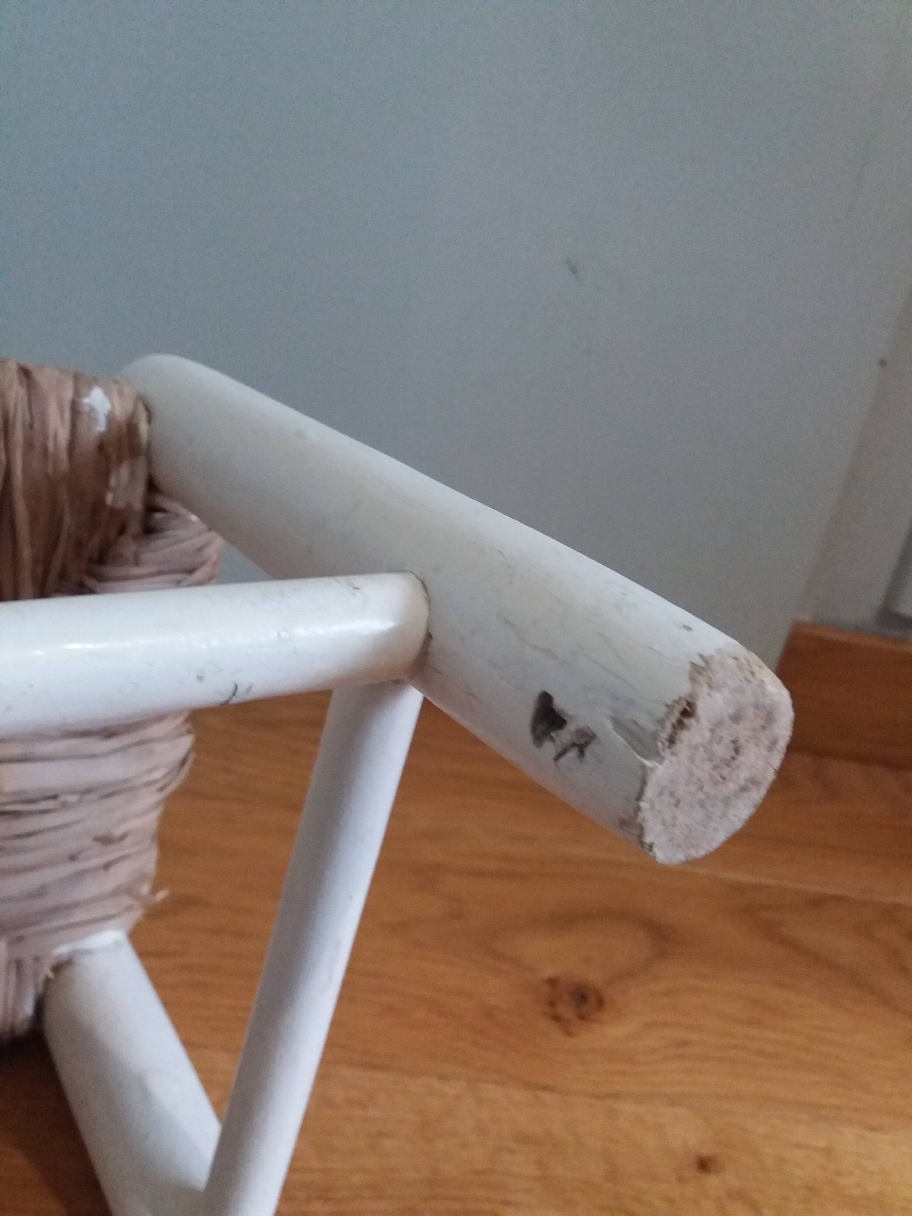 Chaise paillée enfant