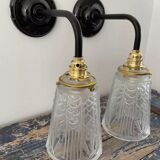 Pair of art deco wall lights