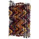 Vintage Turkish Kilim Rug with Wool Pom Poms, Floor Cover and Wall Hanging