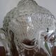 Old molded glass head - vintage blown glass - Object of curiosity