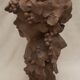 Buste de Bacchus enfant en terre cuite