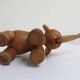 Set of 3 1960s Kay Bojesen Vintage Wooden Toy Monkey Elephant Bear Danish