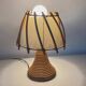 Vintage table lamp by Louis Sognot in wicker/bamboo - 1950s/60s