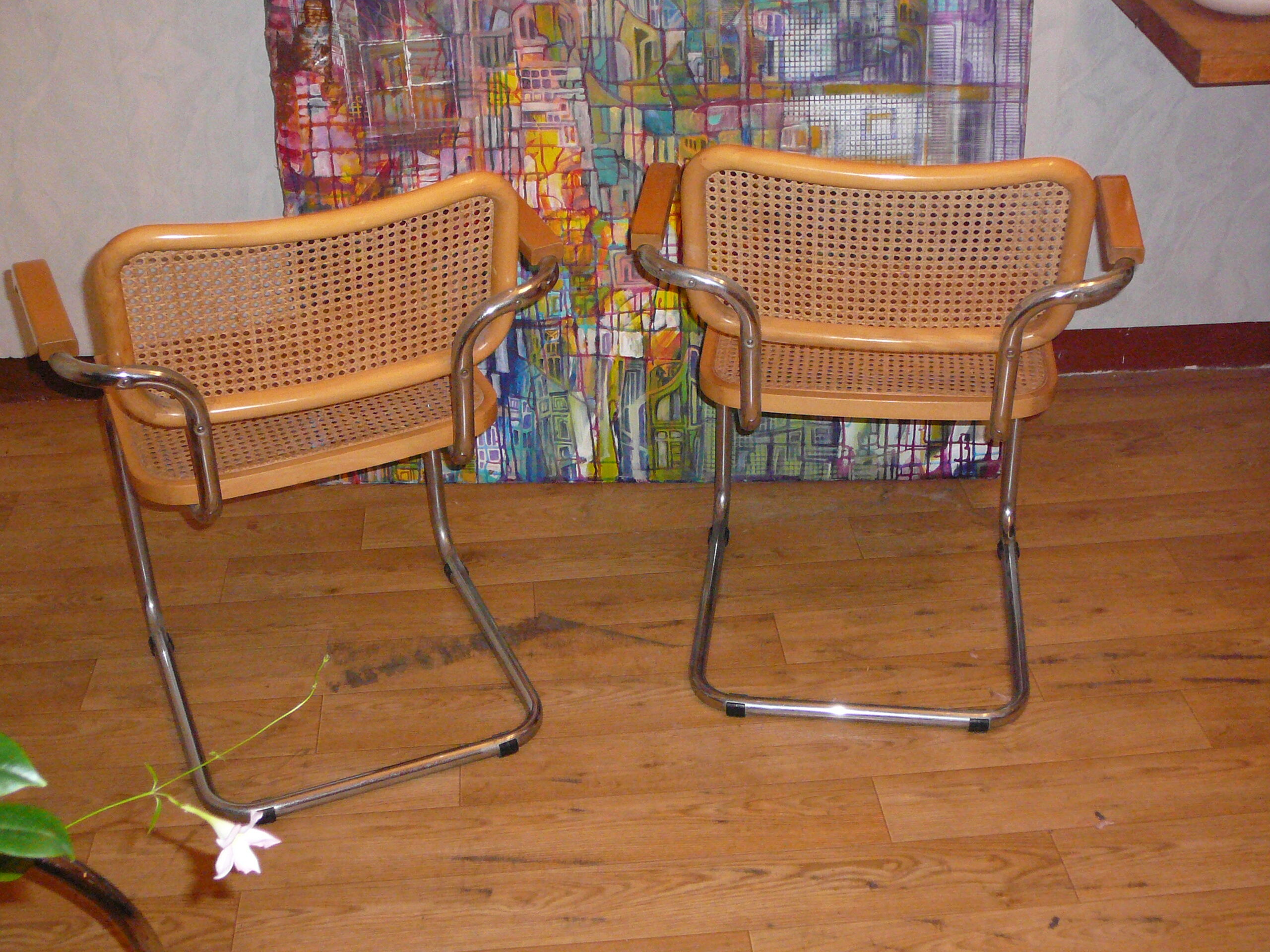 B64 armchairs by Marcel Breuer made in Italy