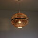 Rattan ball pendant light, 1960s