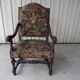 Armchair Louis XIII tapestry small point