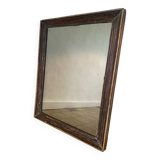 Antique solid oak mirror