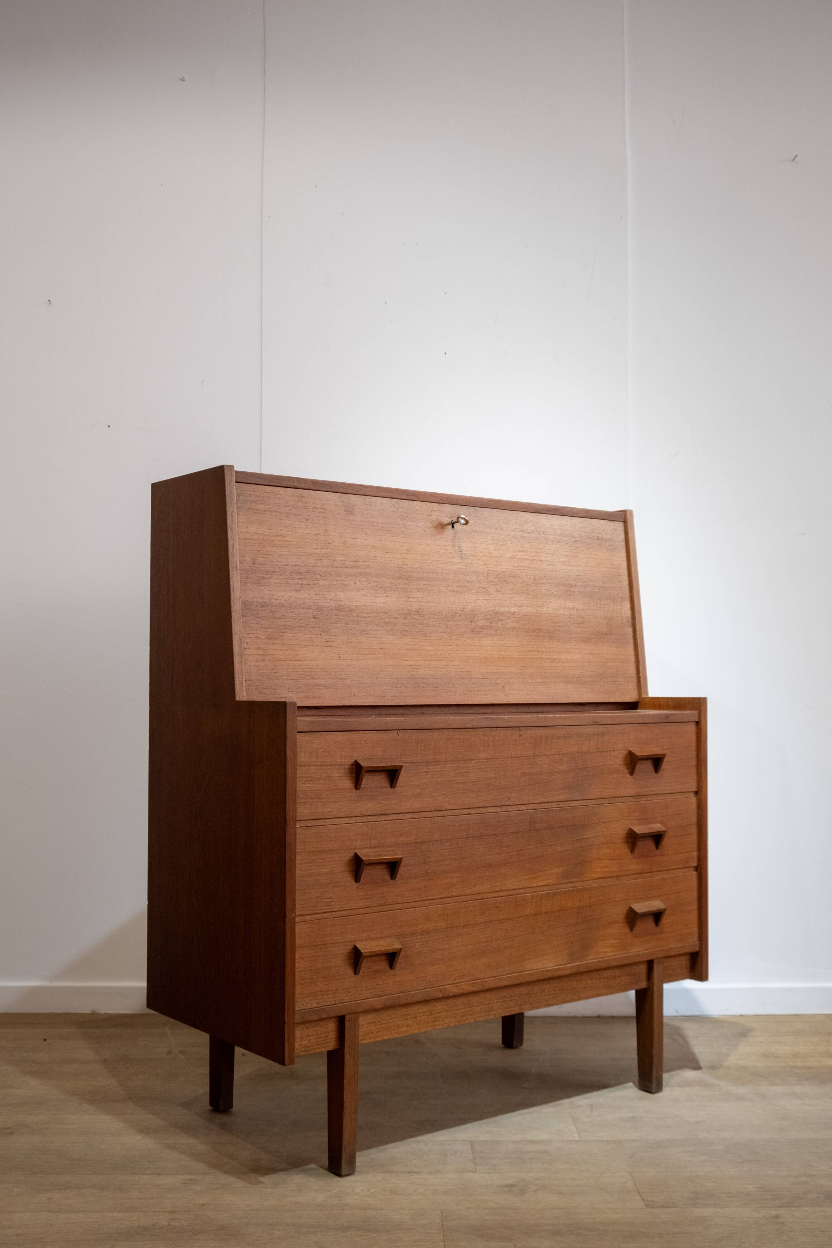 Danish teak secretary