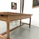 Large extendable farmhouse table in solid cherry wood - 1900s