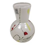 Magnifique vase en trou de serrure de la verrerie Anna Flohr