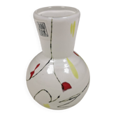 Magnifique vase en trou de serrure de la verrerie Anna Flohr