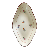 Ravier fleuri in earthenware Salins
