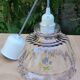 Vintage glass suspension in slightly purple color