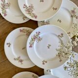 Set of 10 vintage porcelain dessert plates