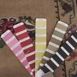 Vintage Turkish Oushak Handwoven Rug 52x409 cm