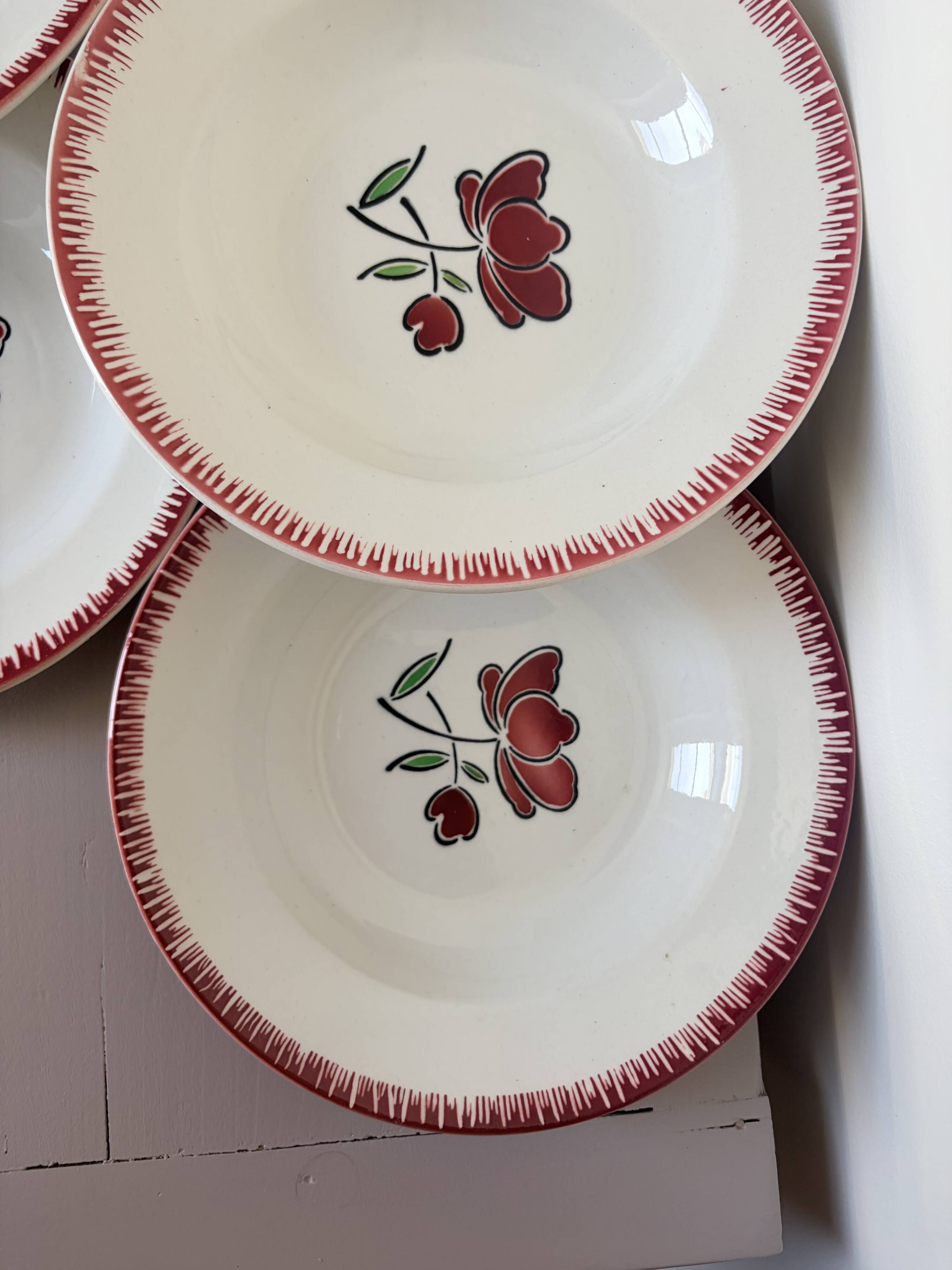 6 deep plates Badonviller 200851