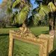 Large antique mercury-gilded mirror from the Napoleon III period