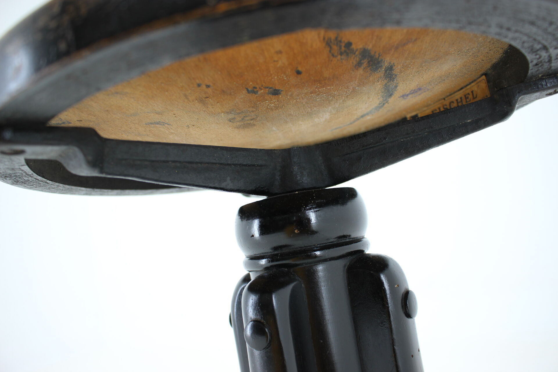 1930s Fischel adjustable stool, Czechoslovakia