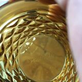 Lot de 6 verres ambré vintage
