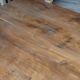 Antique solid oak bistro restaurant table, 1900s -1m53
