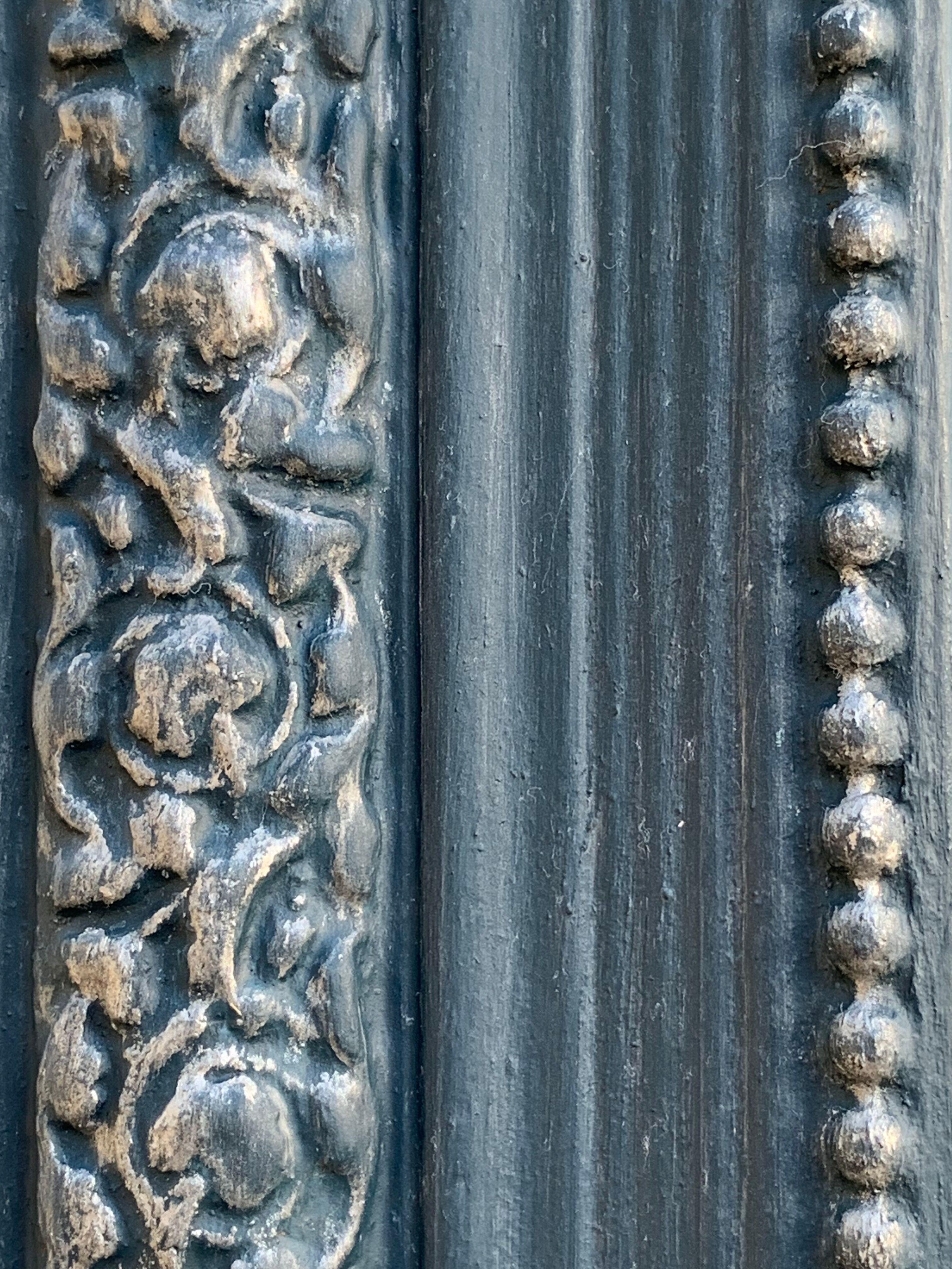 Mirror louis philippe 75x105 gray blue