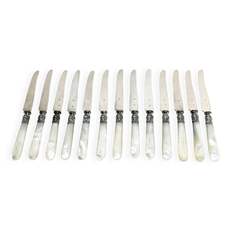 Paul Canaux et Cie – 13 Silver and Mother-of-Pearl Knives
