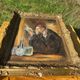 Vintage Mid-Century Alchemist Oil Painting