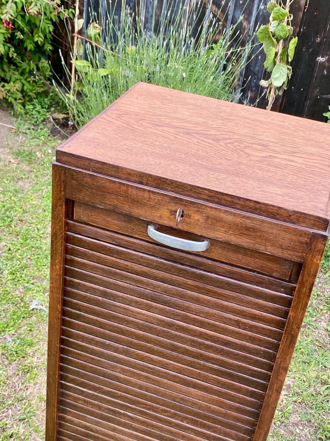 Renovated curtain filing cabinet from the early 20th century
