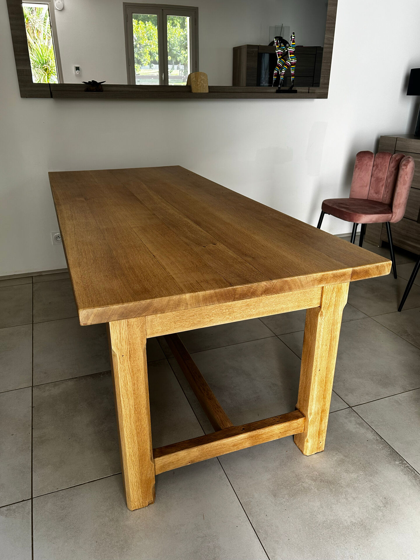 Table de ferme chêne massif