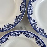Set of 3 deep plates Sarreguemines Capri Casino