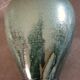 Vintage vase in glazed ceramic, hand-thrown, signature to identify
