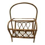 Rattan magazine rack