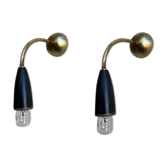 2 wall lamps Vintage Italy 1950
