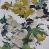 French vintage oil painting on alabaster