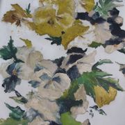 French vintage oil painting on alabaster