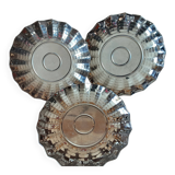 Set of 3 vintage metal cups