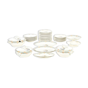 service en porcelaine Longwy