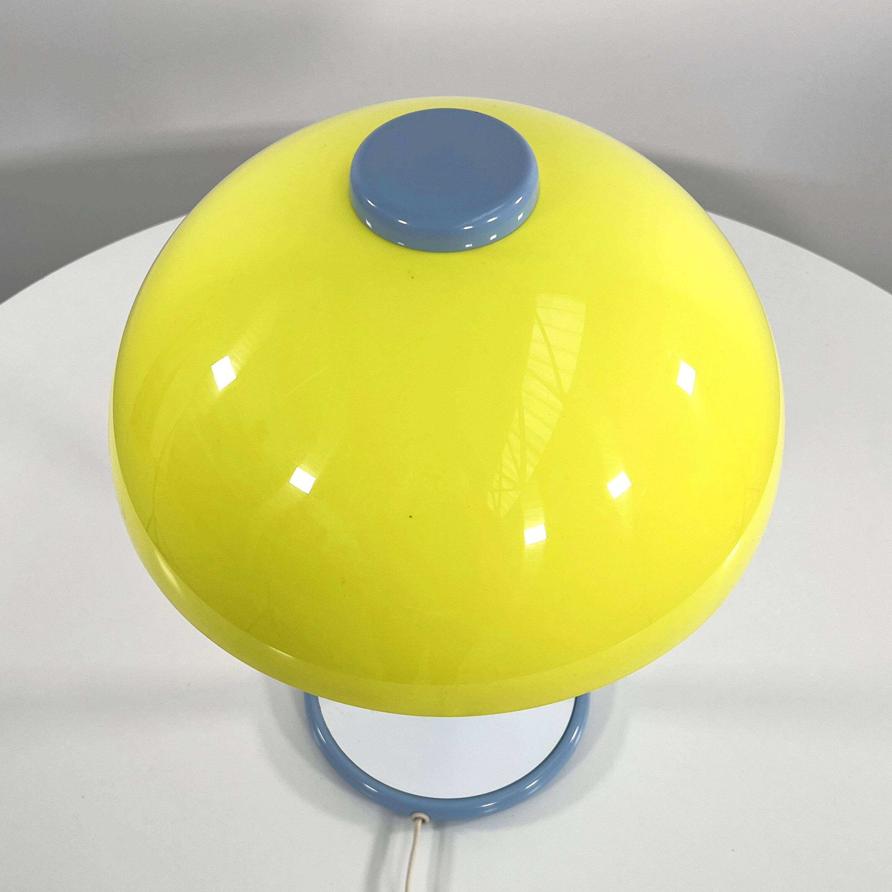 Postmodern Blue and Yellow Lamp, 1980