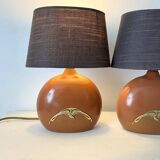 Pair of bedside lamps