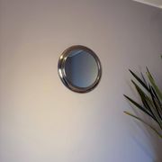 Round metal mirror, Italy 1970s